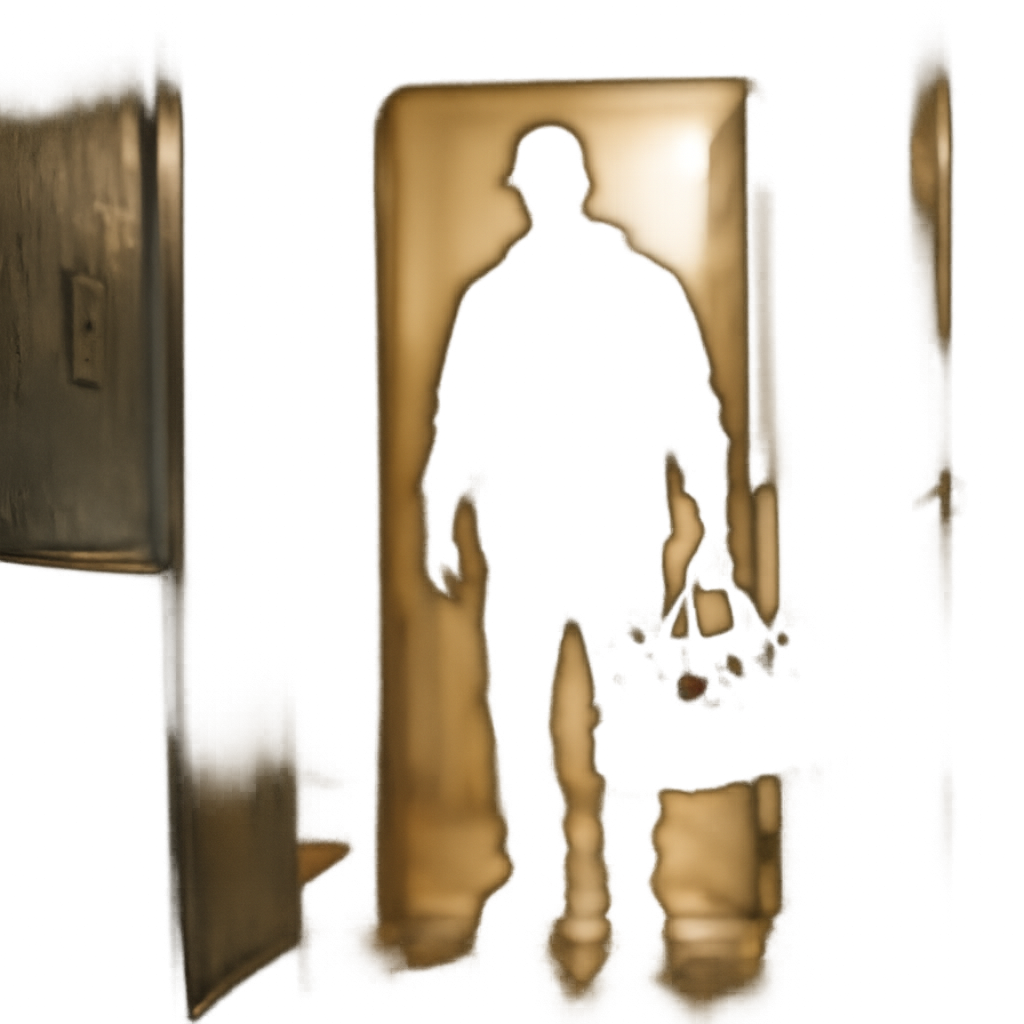 Незнакомый мастер в тени у двери